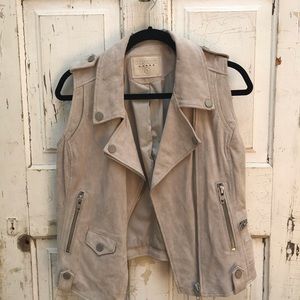 BLANK NYC Suede Moto Vest NWOT